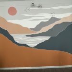 fresque murale paysage